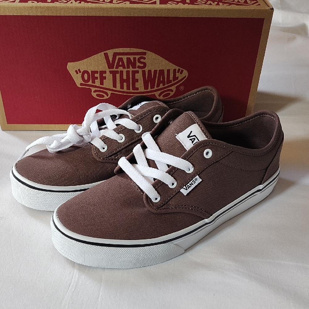 Vans Kids Deep Taupe Brown Sneakers Size 5 Brand New With Box